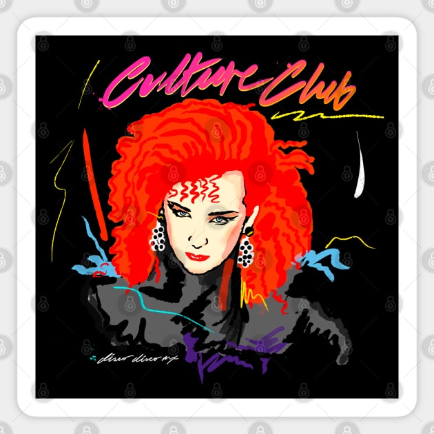 CULTURE CLUB 80S RETRO STYLE Sticker by DISCO DISCO MX